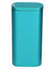 Teal Dugout w/ One Hitter - 4in. - Discreet Smoker