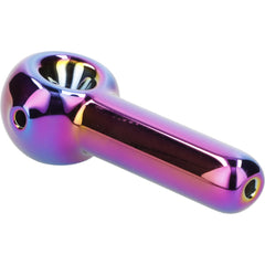 3" Rainbow Prism Fumed Spoon Hand Pipe - Discreet Smoker