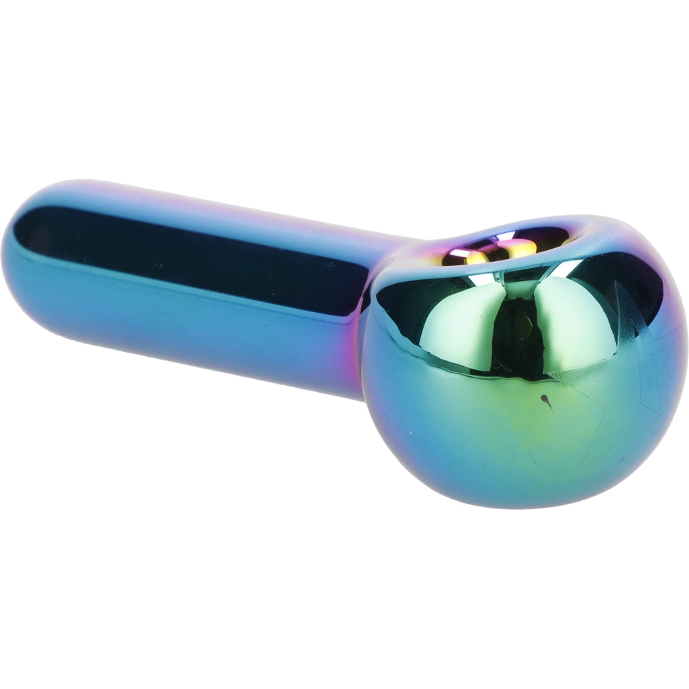 3" Rainbow Prism Fumed Spoon Hand Pipe - Discreet Smoker