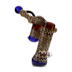 Medusa Customs 6" Angled Hammer Bubbler - Discreet Smoker