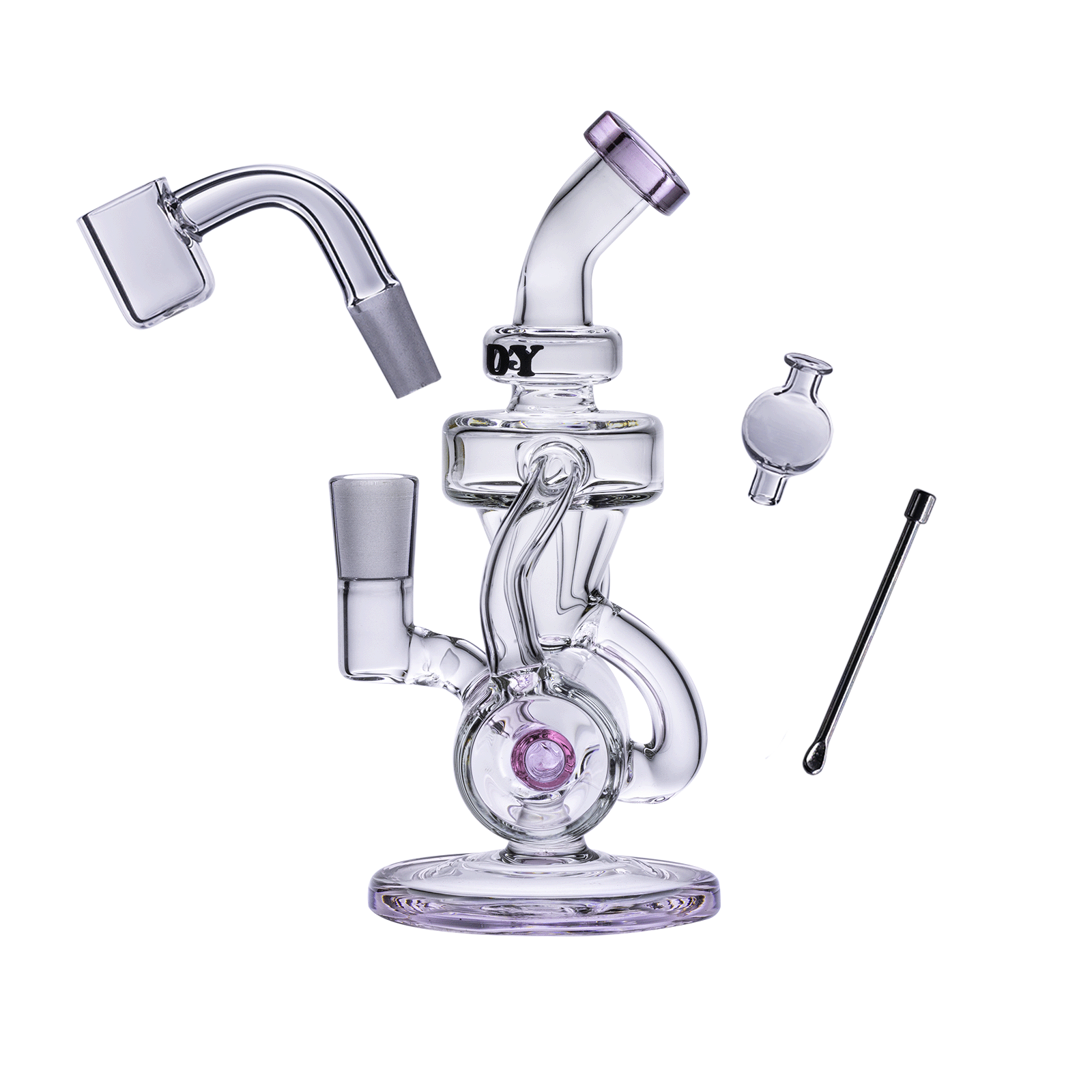 Goody Glass - Drummer Boy Mini Dab Rig 4-Piece Kit - Discreet Smoker