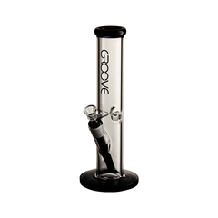 Groove Straight Tube Water Pipe - Discreet Smoker
