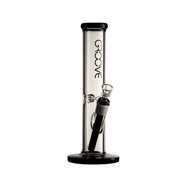 Groove Straight Tube Water Pipe - Discreet Smoker