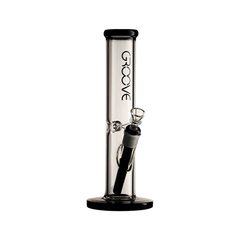 Groove Straight Tube Water Pipe - Discreet Smoker