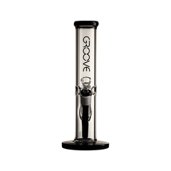 Groove Straight Tube Water Pipe - Discreet Smoker