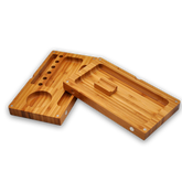 Wood Backflip Magnetic Rolling Tray - Discreet Smoker