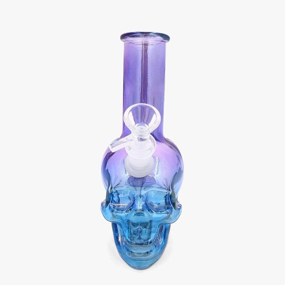 Iridescent Skull Water Bong - Discreet Smoker