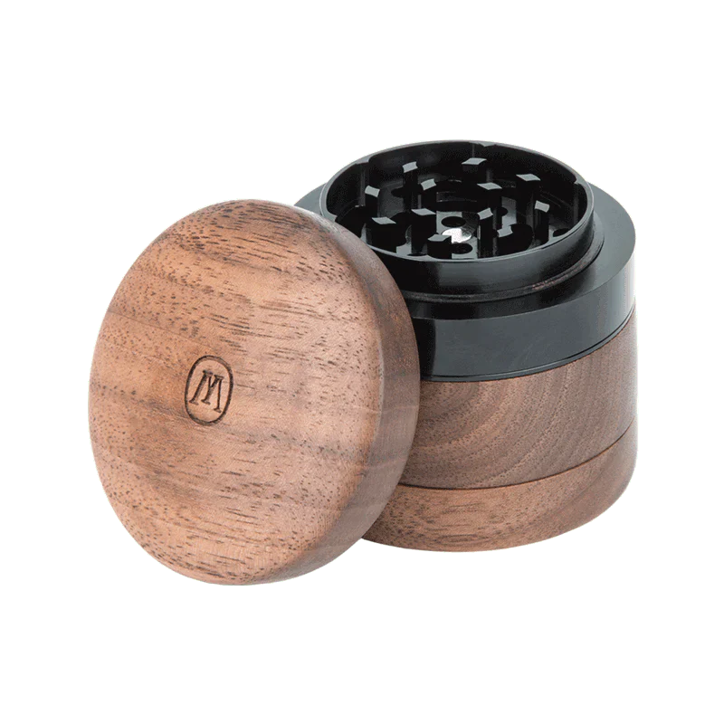 Marley Natural Grinder 4 Piece Small Black Walnut - Discreet Smoker