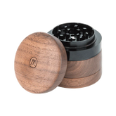 Marley Natural Grinder 4 Piece Small Black Walnut - Discreet Smoker