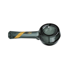 Marley Natural Spoon Pipe Smoked Glass Gold Stripe Decal - Discreet Smoker
