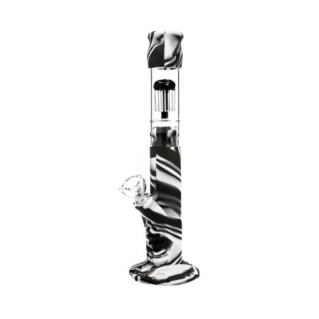 Medusa Customs Silicone Straight Tube w/Percolator - Discreet Smoker