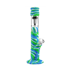 Medusa Customs Silicone Straight Tube w/Percolator - Discreet Smoker