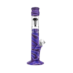 Medusa Customs Silicone Straight Tube w/Percolator - Discreet Smoker
