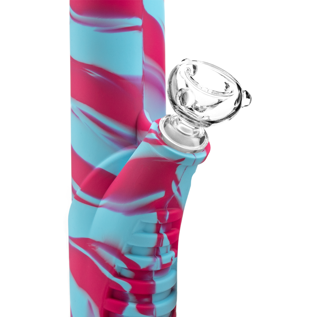 Medusa Customs Silicone Straight Tube w/Percolator - Discreet Smoker