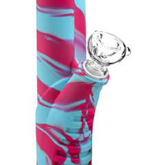 Medusa Customs Silicone Straight Tube w/Percolator - Discreet Smoker