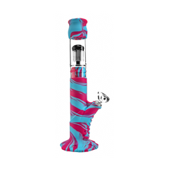 Medusa Customs Silicone Straight Tube w/Percolator - Discreet Smoker