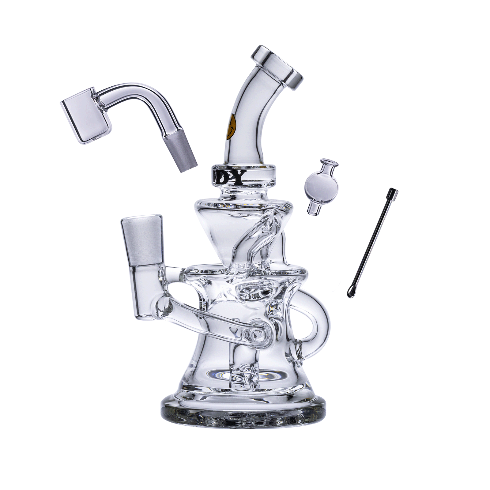 Goody Glass - Miss Swiss Mini Dab Rig 4-Piece Kit - Discreet Smoker