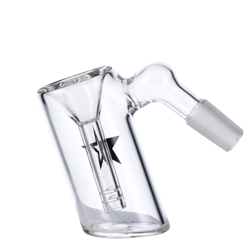 Famous X 45 Degree Glass Ash Catcher - Discreet Smoker