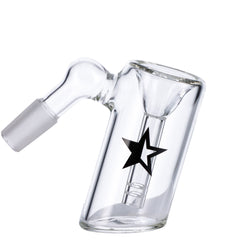 Famous X 45 Degree Glass Ash Catcher - Discreet Smoker