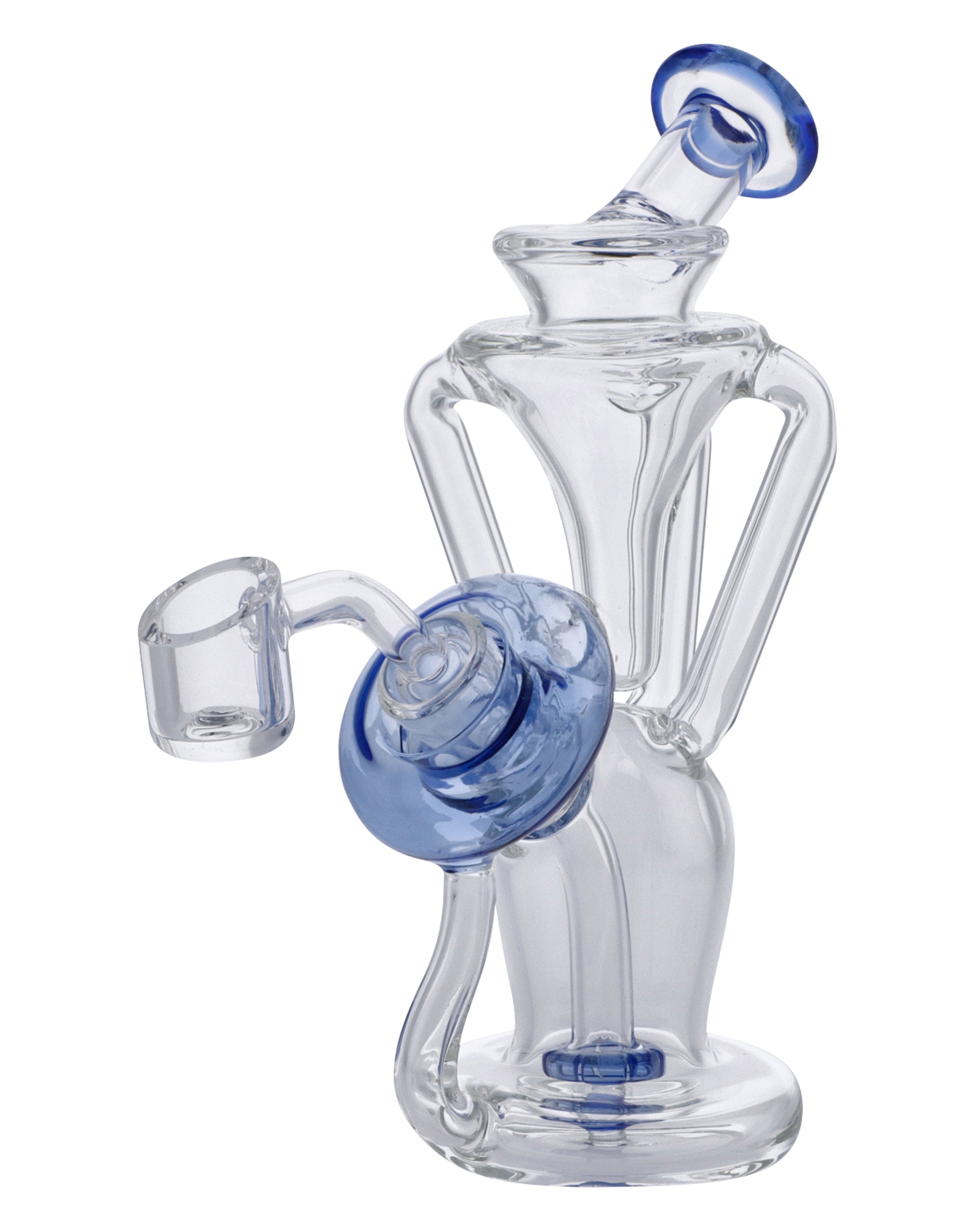 Bent Neck Dab Rig Recycler - Discreet Smoker