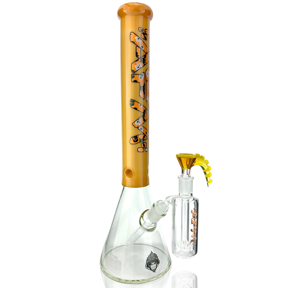 18" Spooky Halloween Glass Beaker Bong Bundle - Discreet Smoker