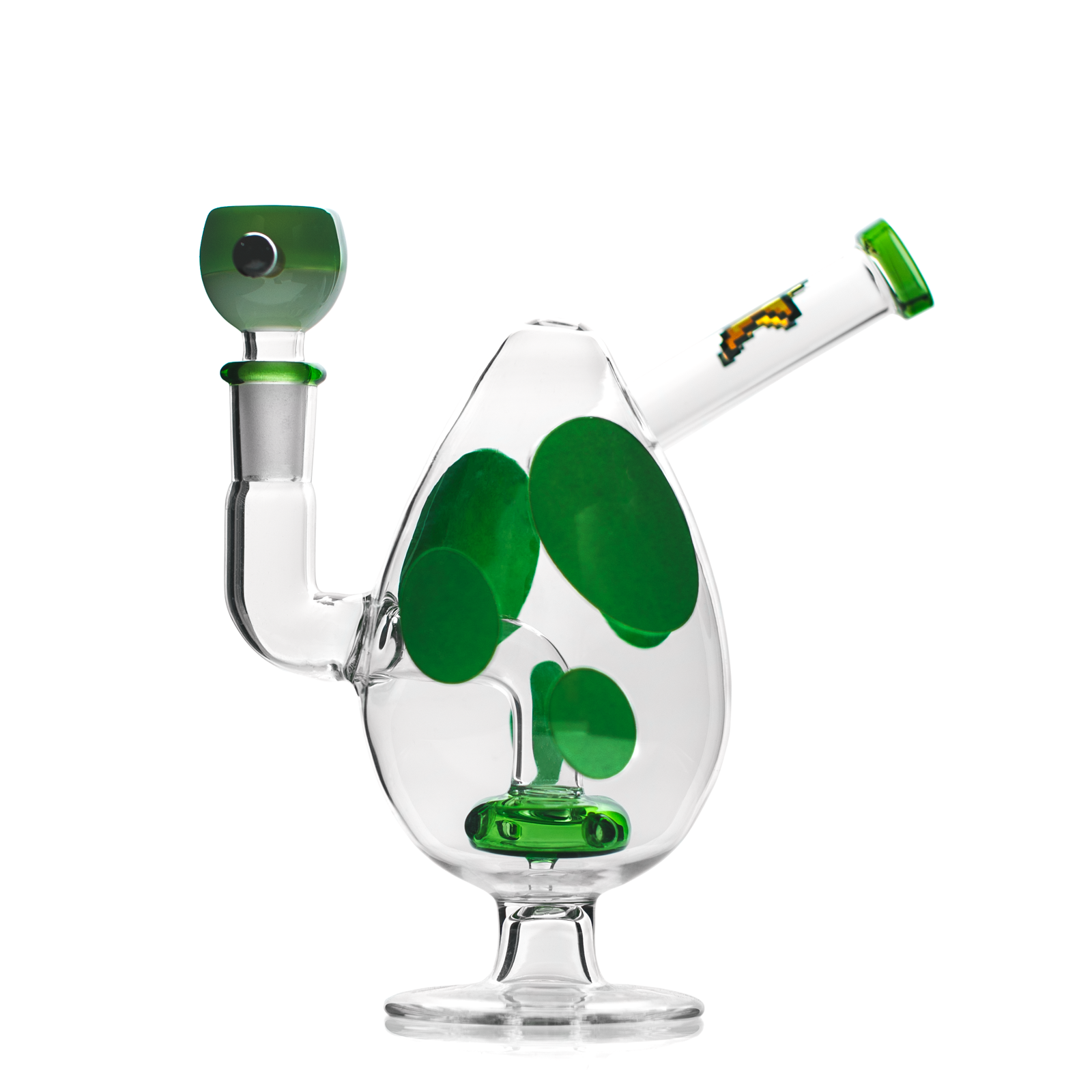 HEMPER - Spotted Egg Bong 7" - Discreet Smoker