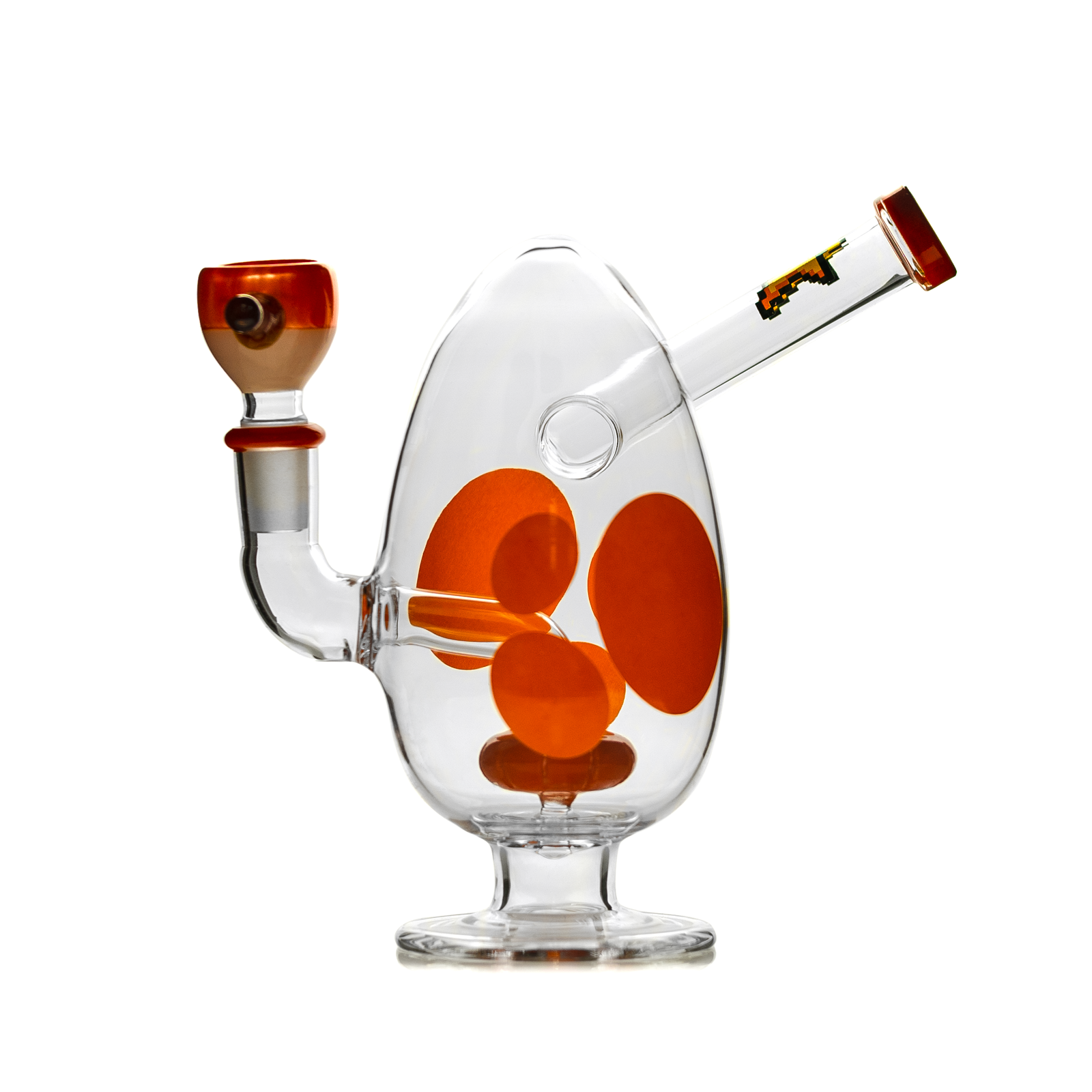 HEMPER - Spotted Egg Bong 7" - Discreet Smoker