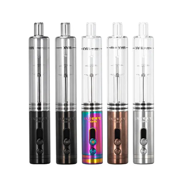 H20G Sunpipe Stainless Steel & Glass Water Pipe - Discreet Smoker