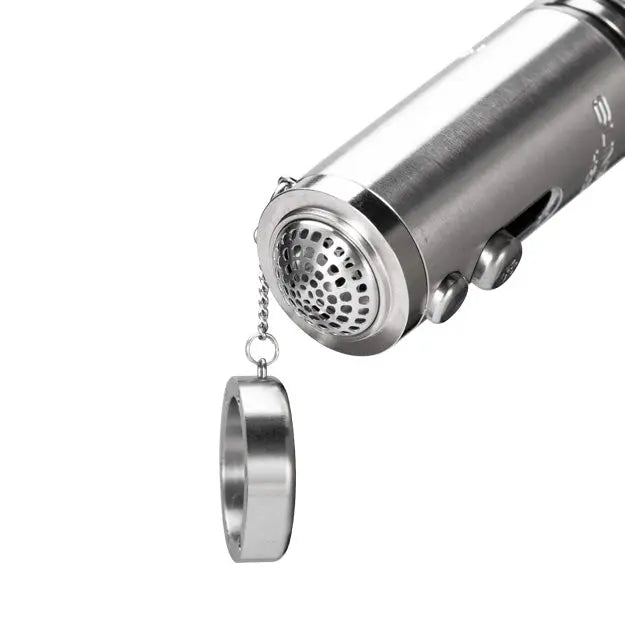 H20G Sunpipe Stainless Steel & Glass Water Pipe - Discreet Smoker