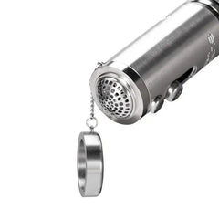 H20G Sunpipe Stainless Steel & Glass Water Pipe - Discreet Smoker