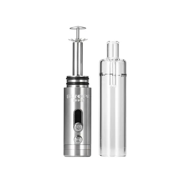 H20G Sunpipe Stainless Steel & Glass Water Pipe - Discreet Smoker