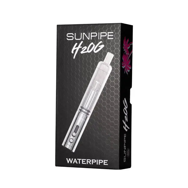 H20G Sunpipe Stainless Steel & Glass Water Pipe - Discreet Smoker