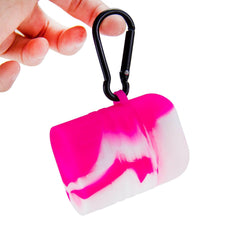 Silicone Dugout One Hitter Set Pink - Discreet Smoker