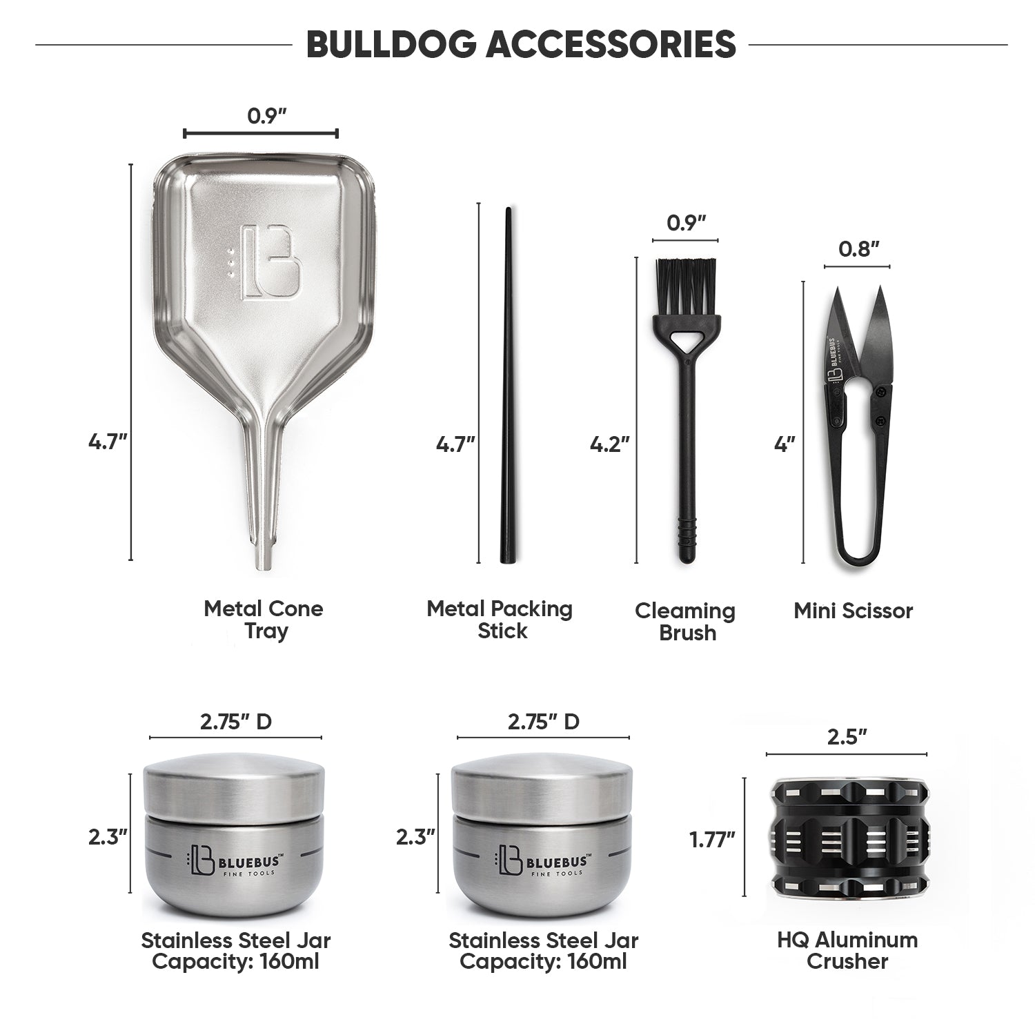 BULLDOG Smell Proof Stash Case - Discreet Smoker