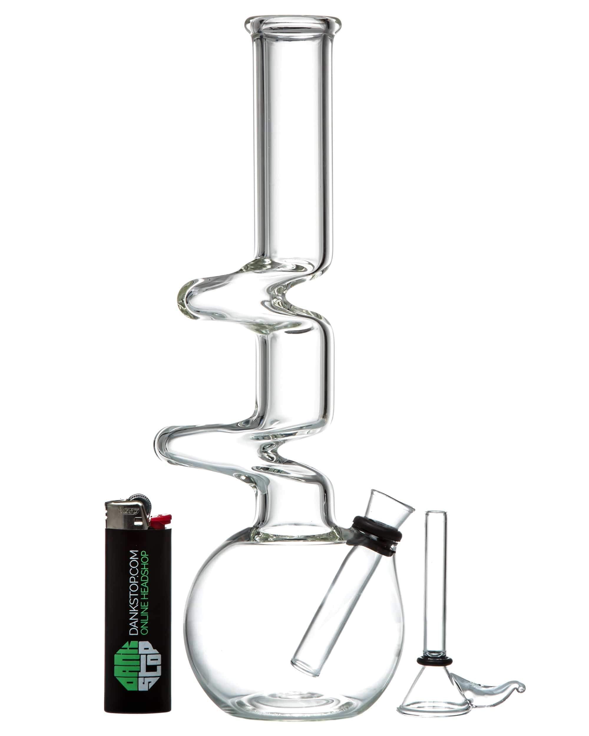 10" Zig-Zag Beaker Bong - Discreet Smoker