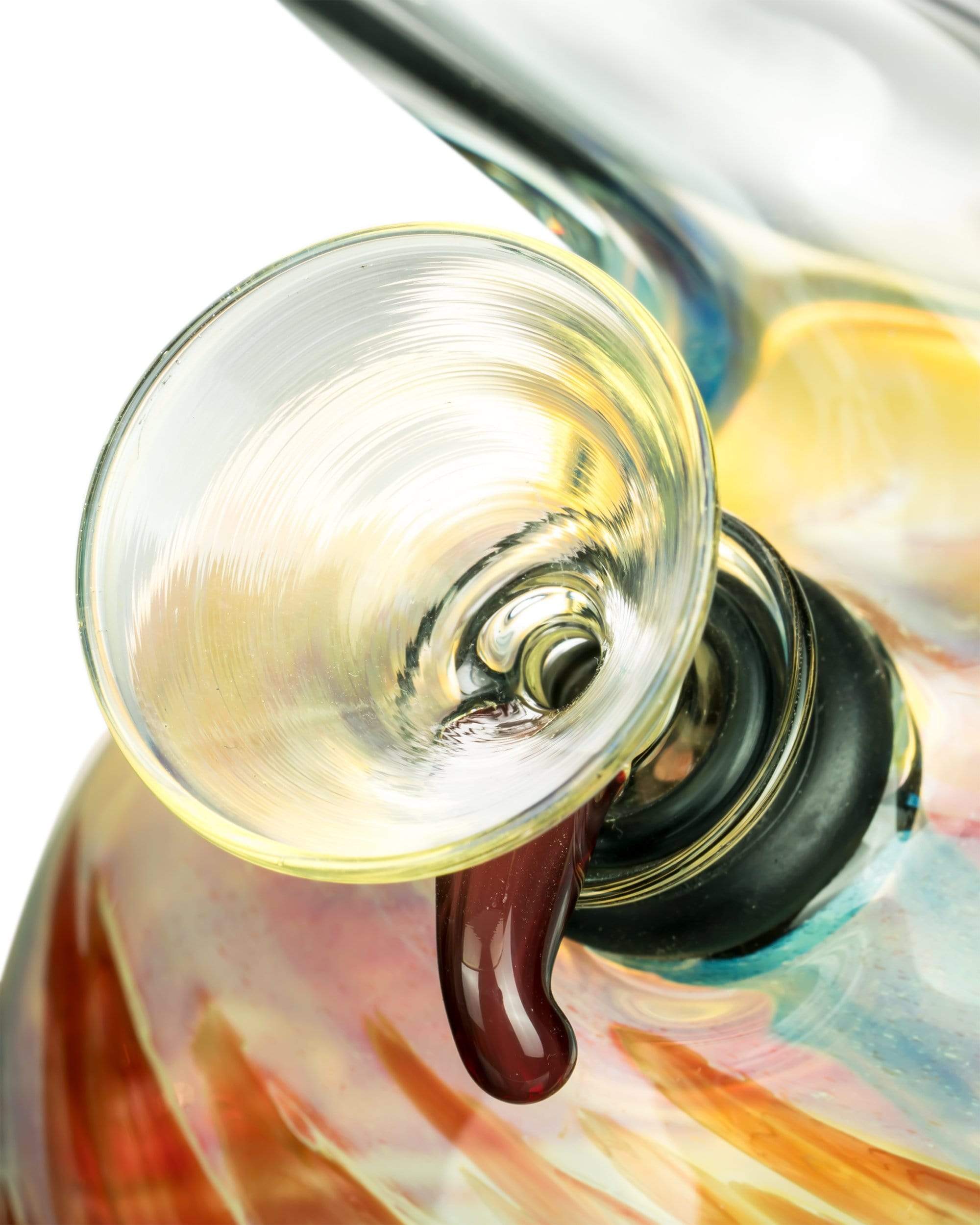 12" Raked Zig Zag Bubble Base Bong - Discreet Smoker