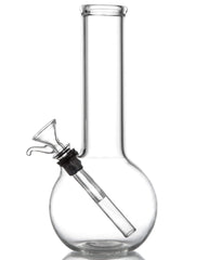 Clear Glass Basic Water Pipe - Discreet Smoker