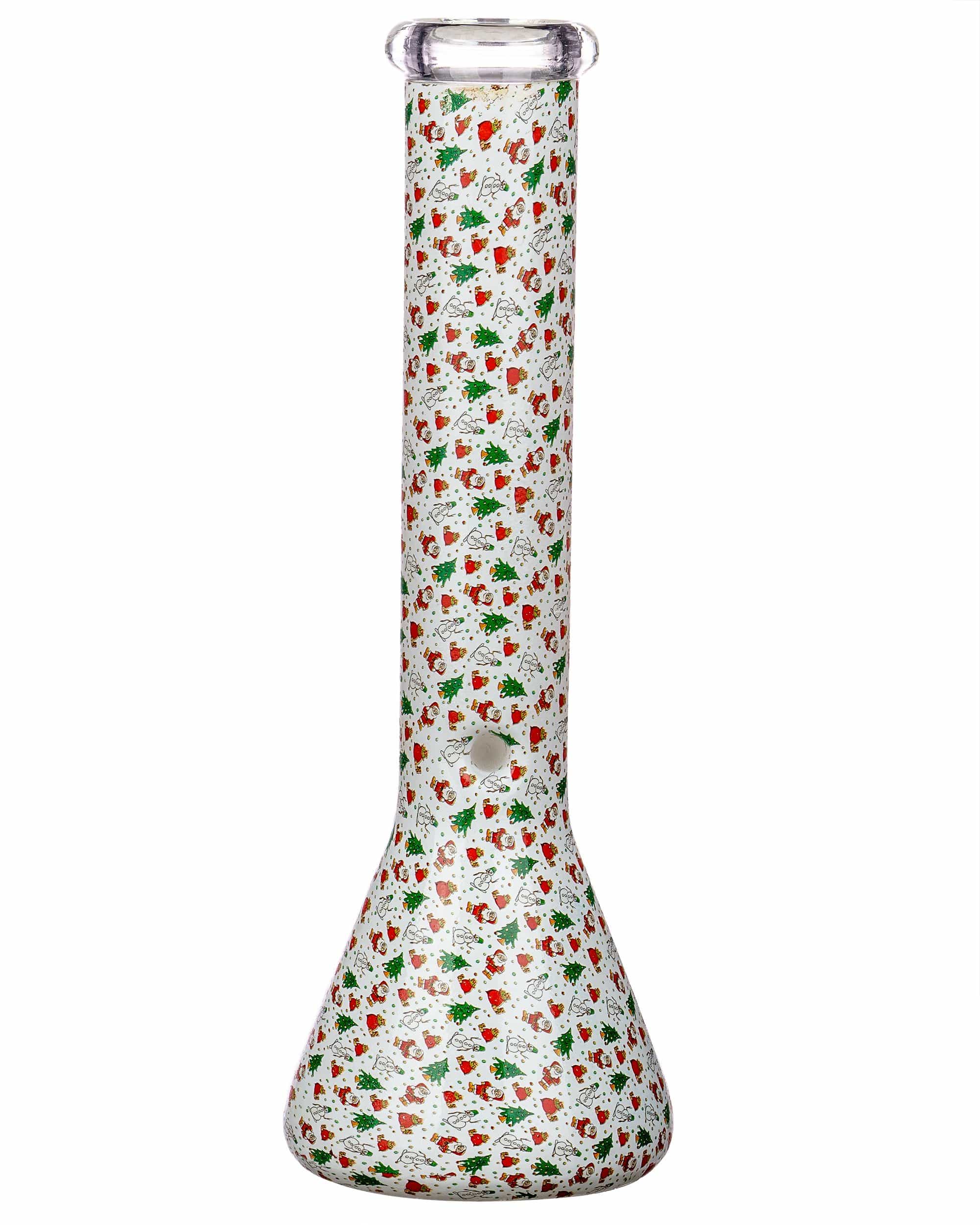 Holiday Wrapped Beaker Bong - Discreet Smoker
