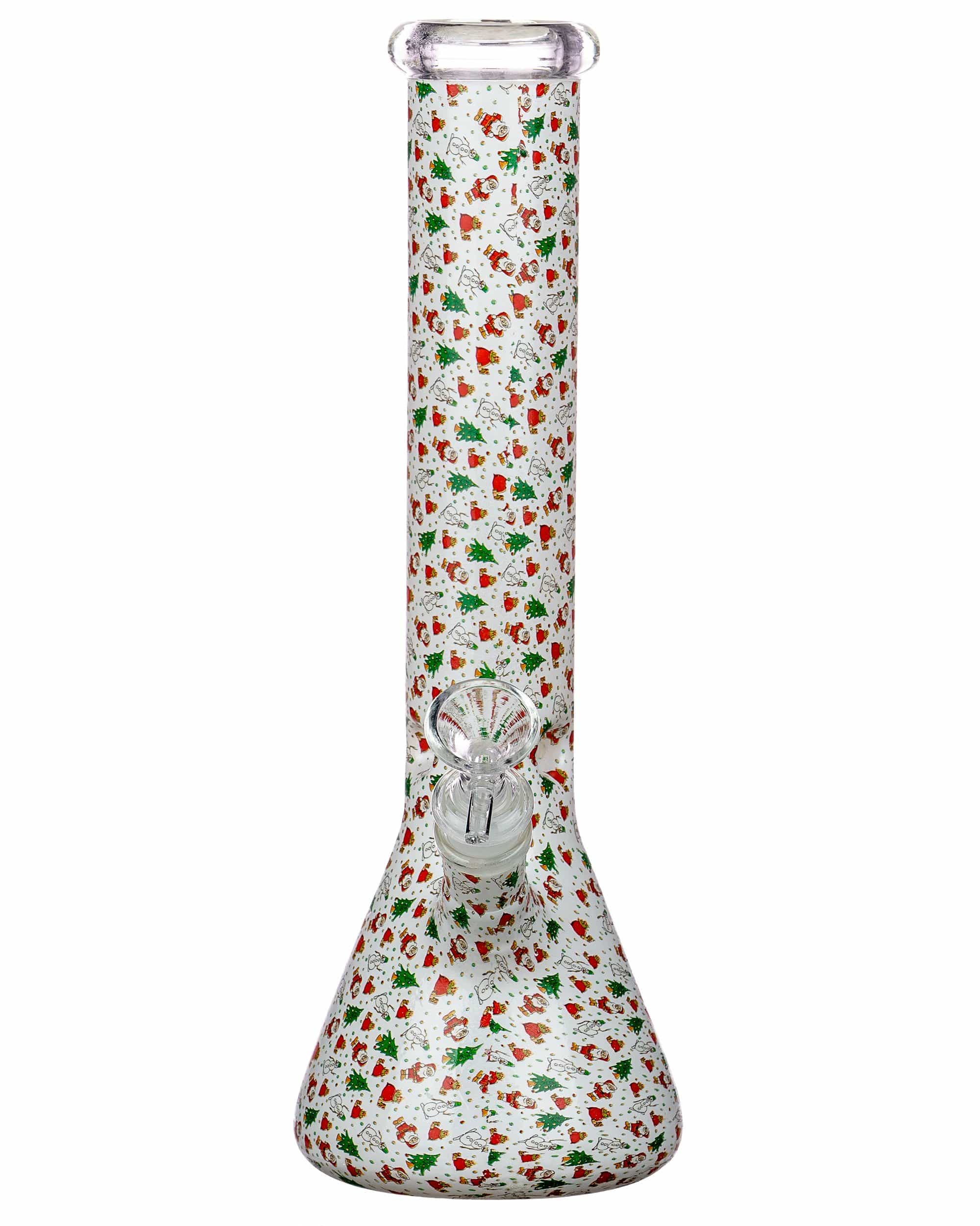 Holiday Wrapped Beaker Bong - Discreet Smoker