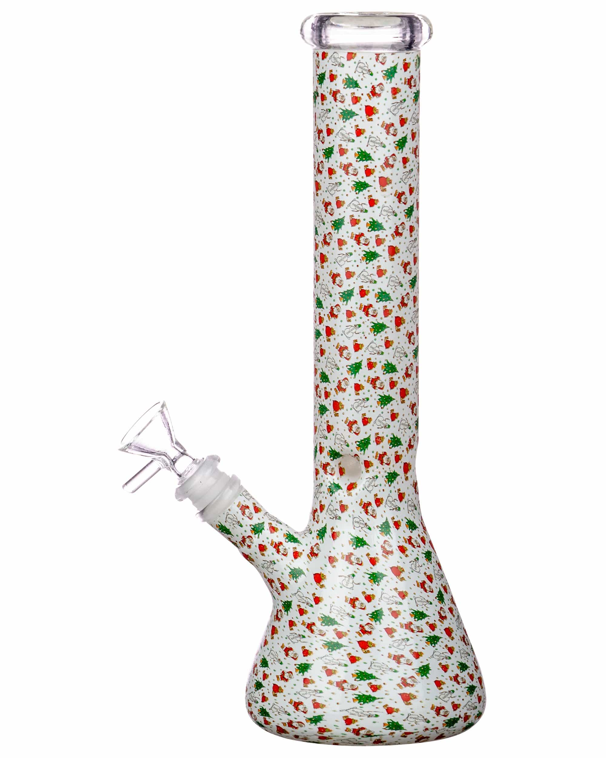 Holiday Wrapped Beaker Bong - Discreet Smoker