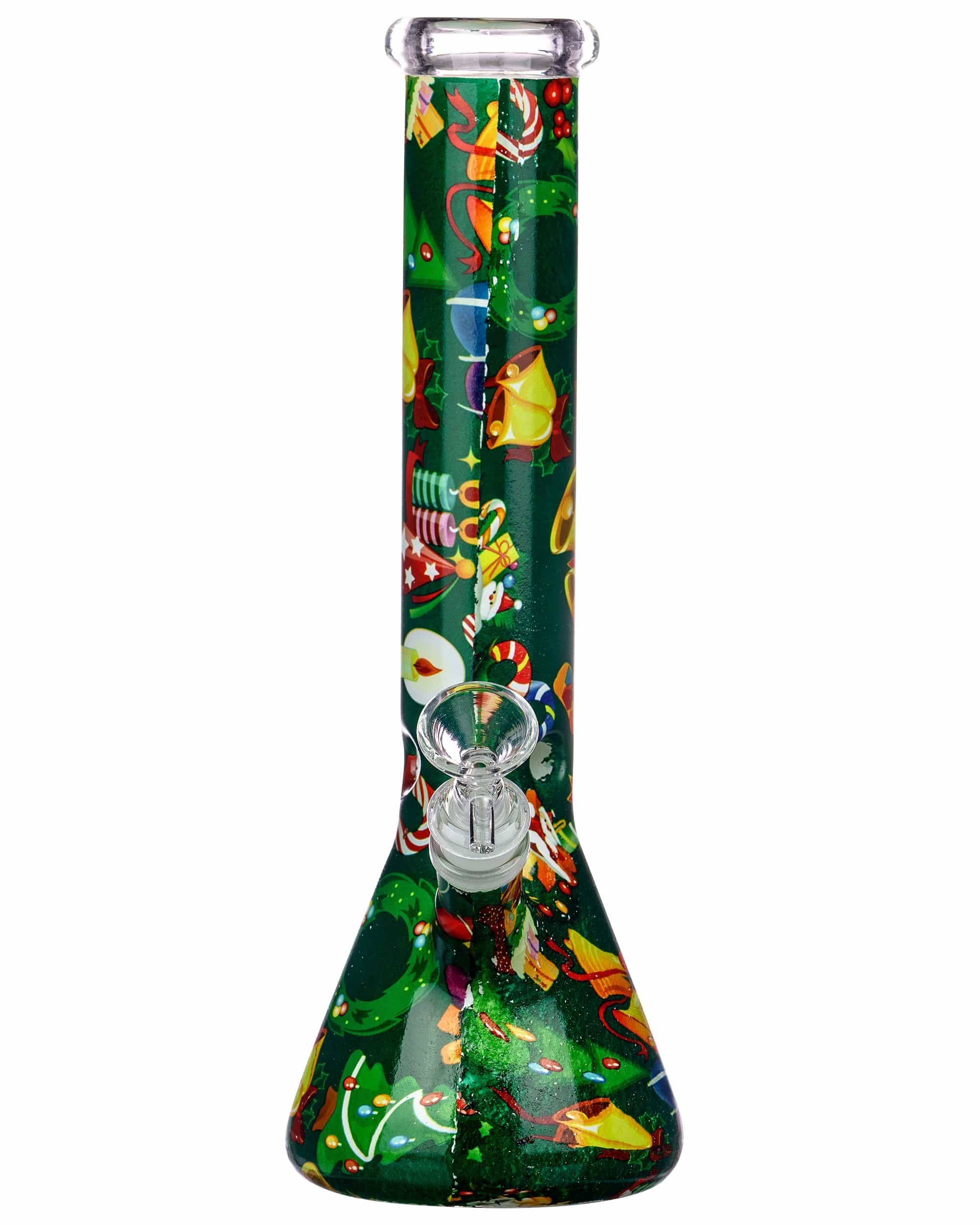 Holiday Wrapped Beaker Bong - Discreet Smoker