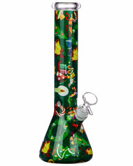 Holiday Wrapped Beaker Bong - Discreet Smoker
