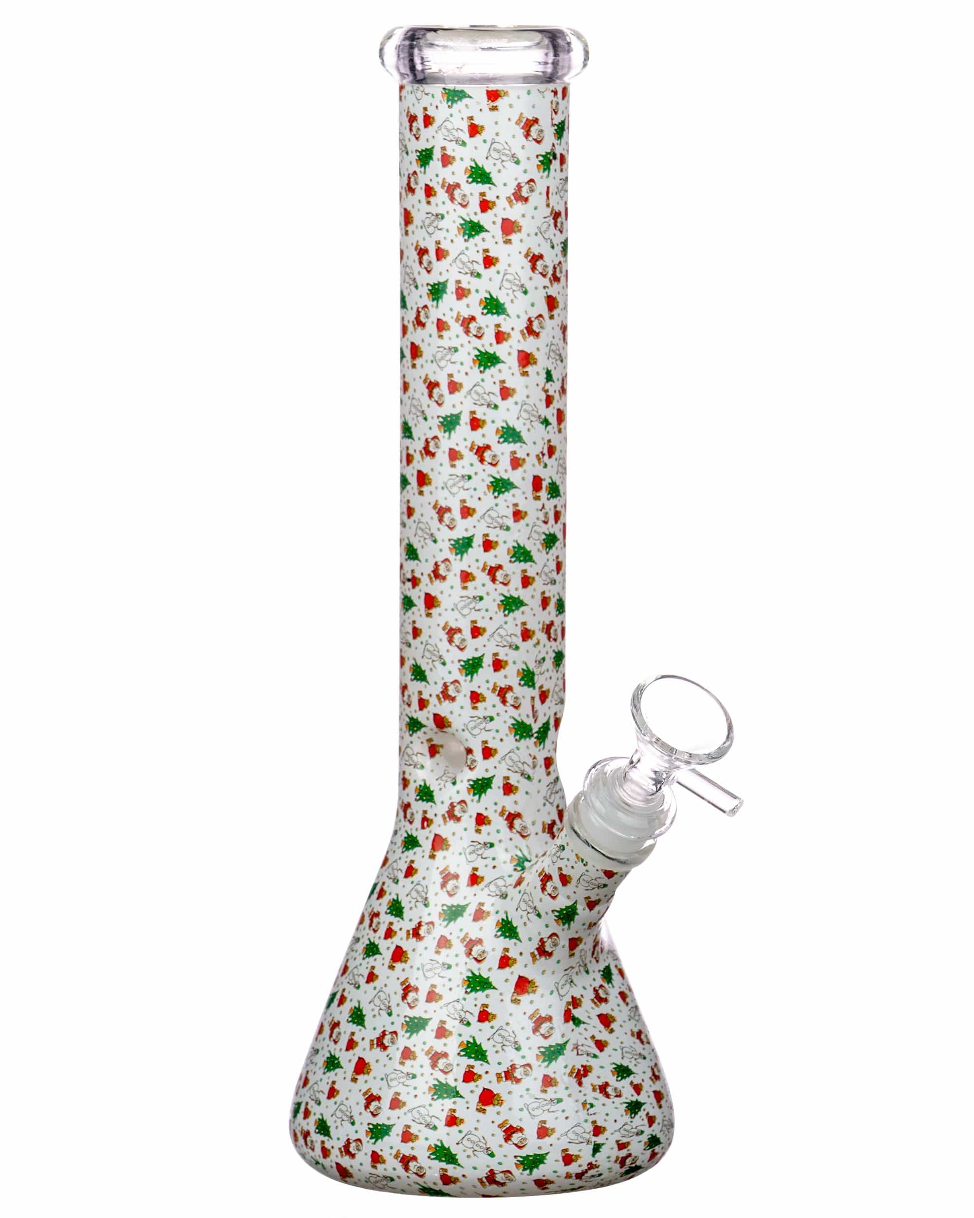 Holiday Wrapped Beaker Bong - Discreet Smoker