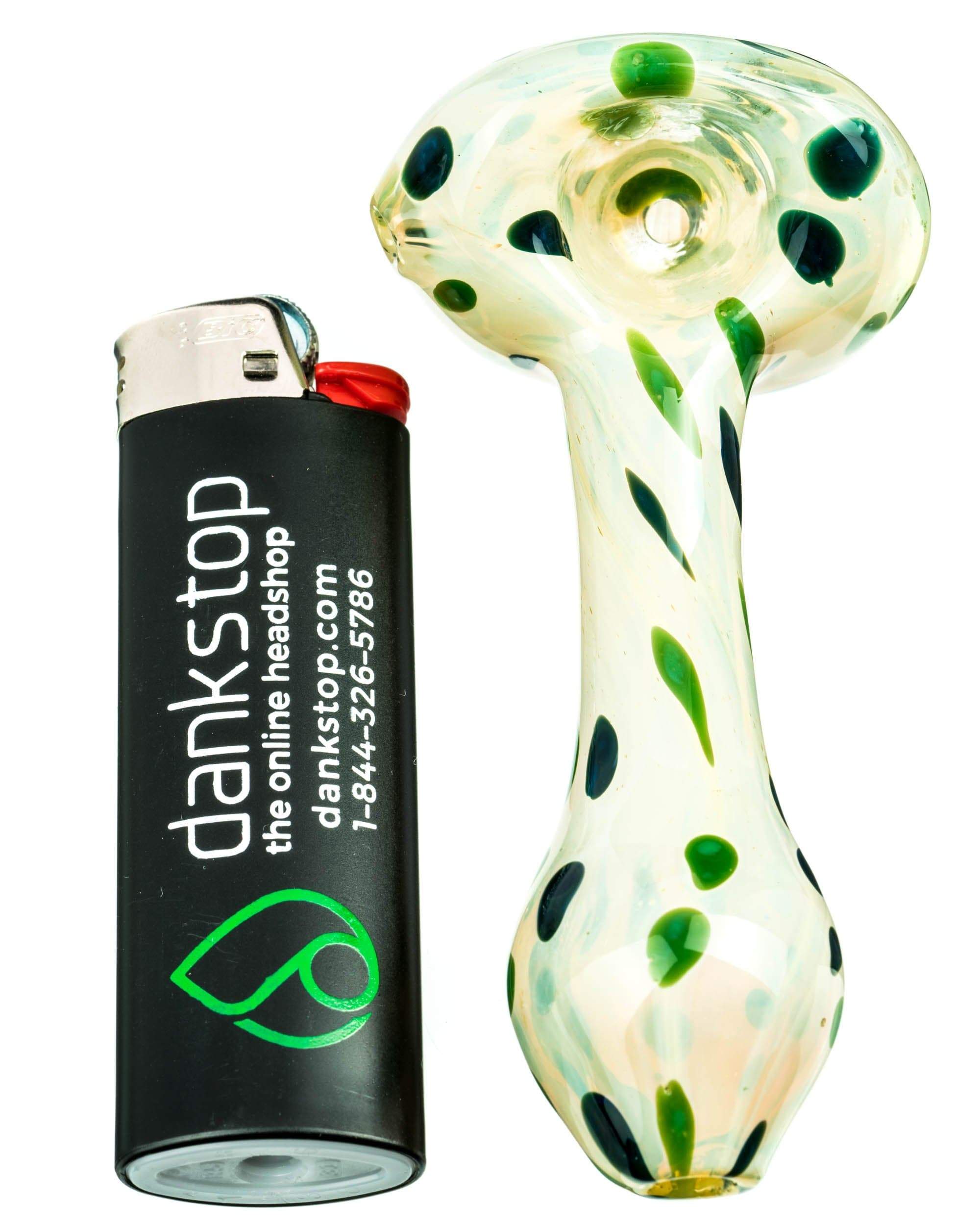 Milky Spotted Spoon Pipe - Discreet Smoker