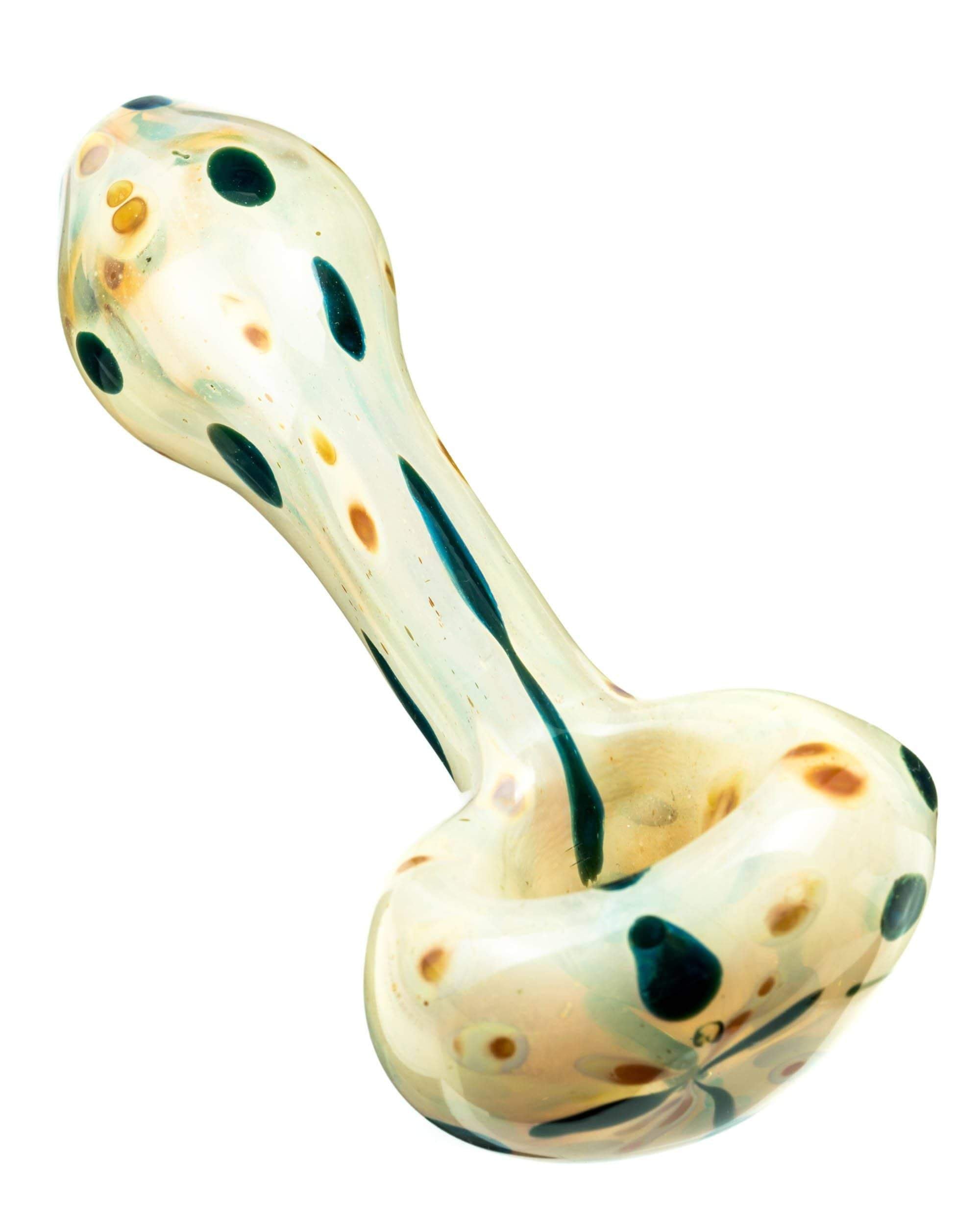 Milky Spotted Spoon Pipe - Discreet Smoker