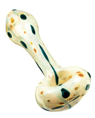 Milky Spotted Spoon Pipe - Discreet Smoker