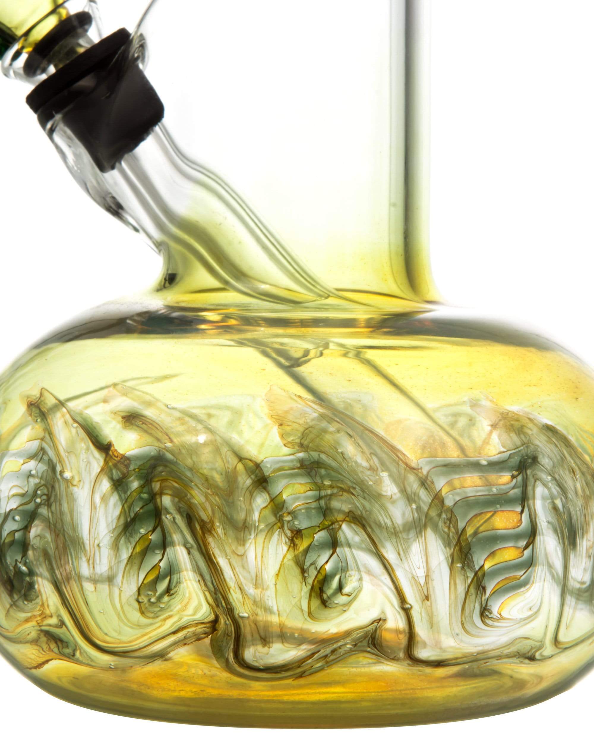 Raked Bubble Beaker Bong w/ Fumed Base - Discreet Smoker