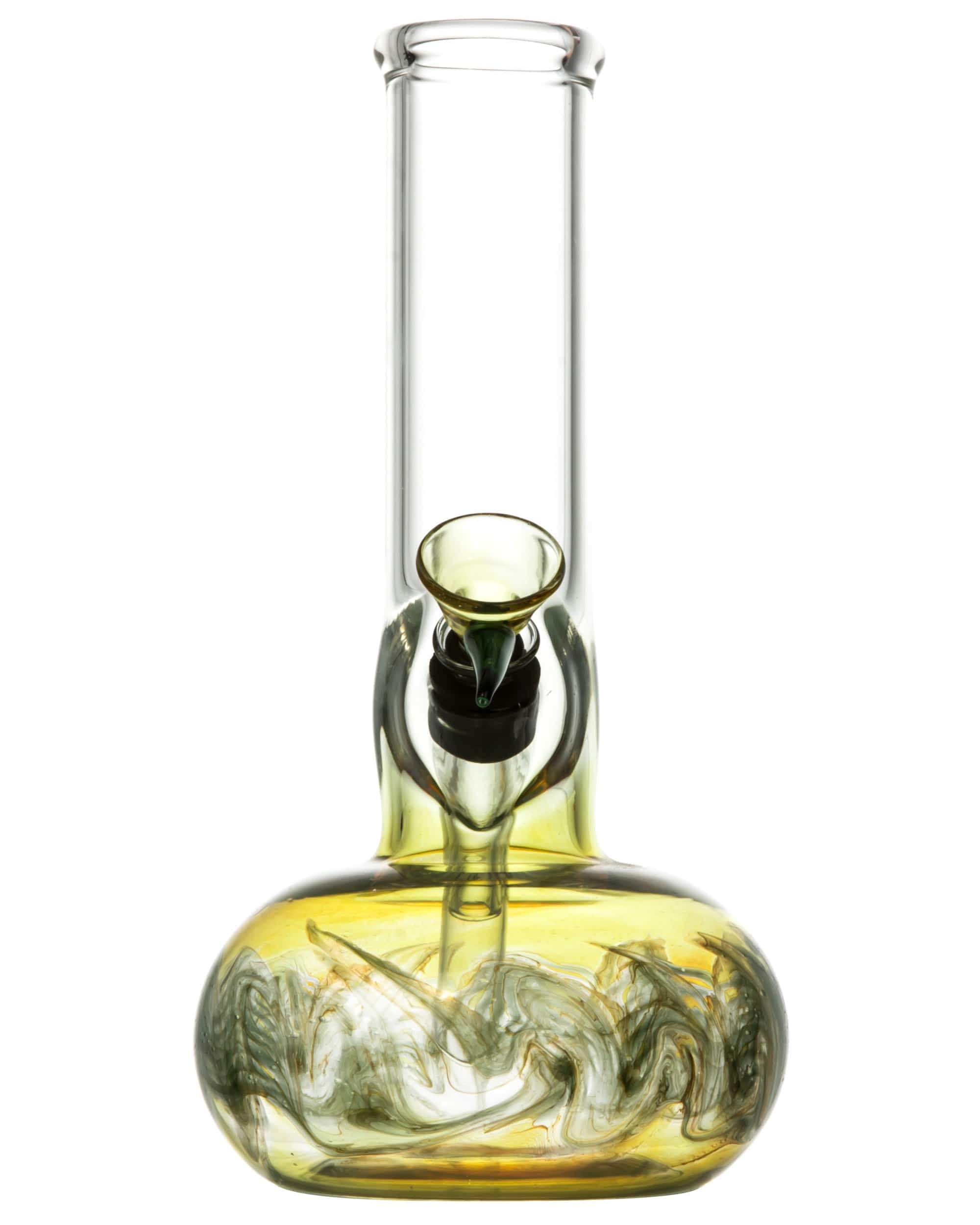 Raked Bubble Beaker Bong w/ Fumed Base - Discreet Smoker