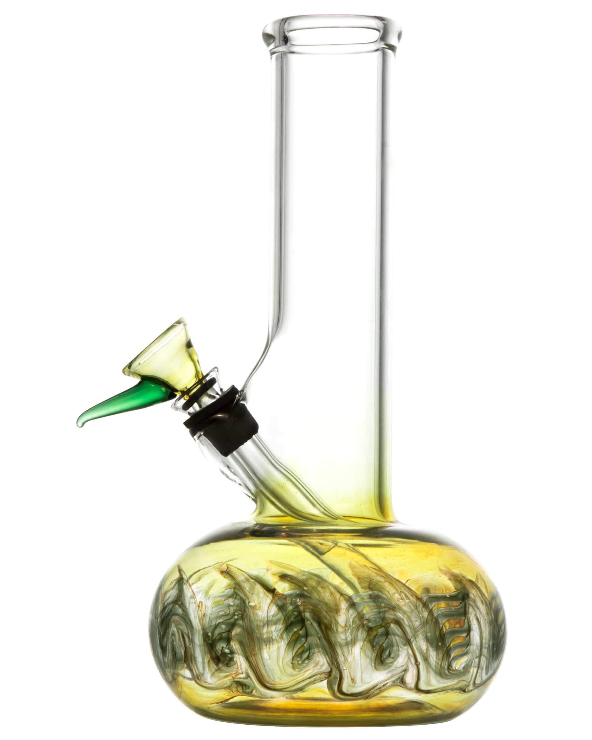 Raked Bubble Beaker Bong w/ Fumed Base - Discreet Smoker