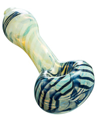 Raked Face Spiral Fumed Spoon Pipe - Discreet Smoker